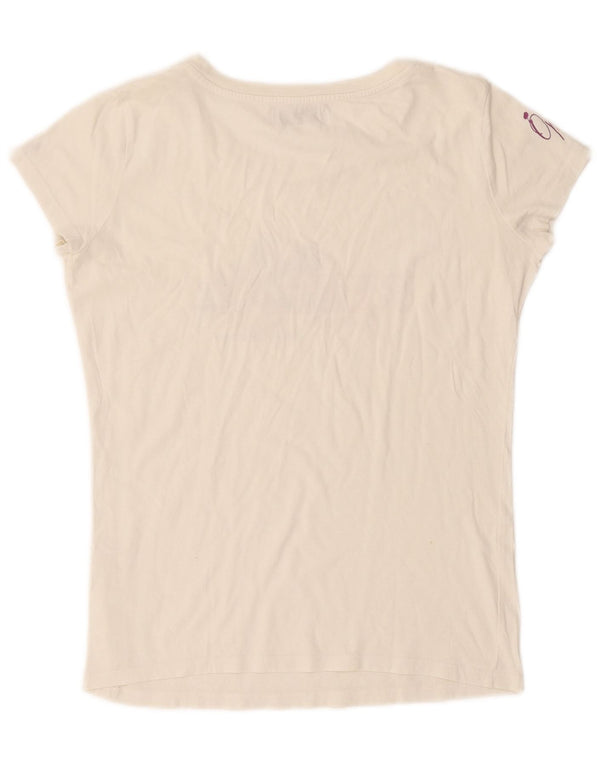 Replay ženska majica kratkih rukava s grafičkim motivima UK 16 Large Off White