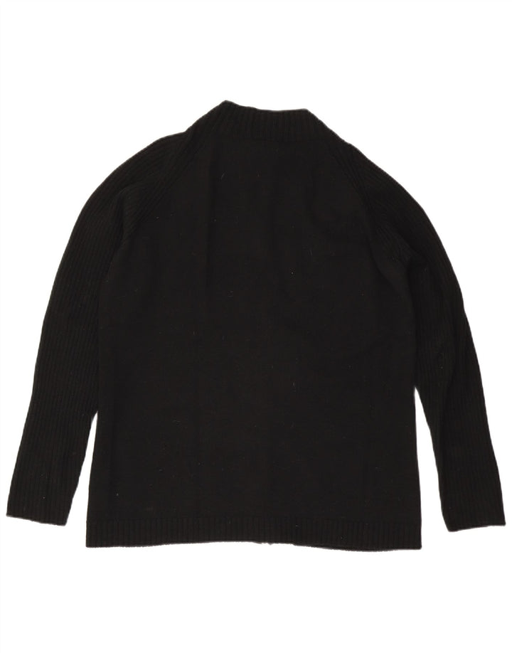 Lacoste ženski kardigan džemper, veličina 46 XL crni vuneni