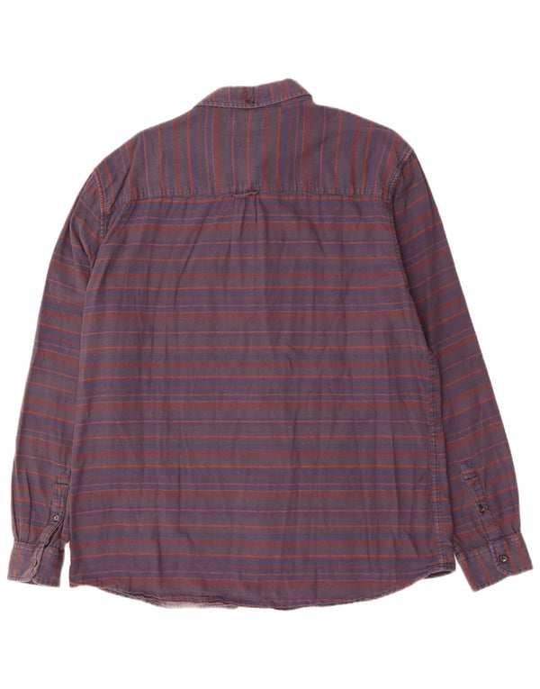 WRANGLER Muška košulja standardnog kroja 2XL tamnoplavi pamuk na pruge