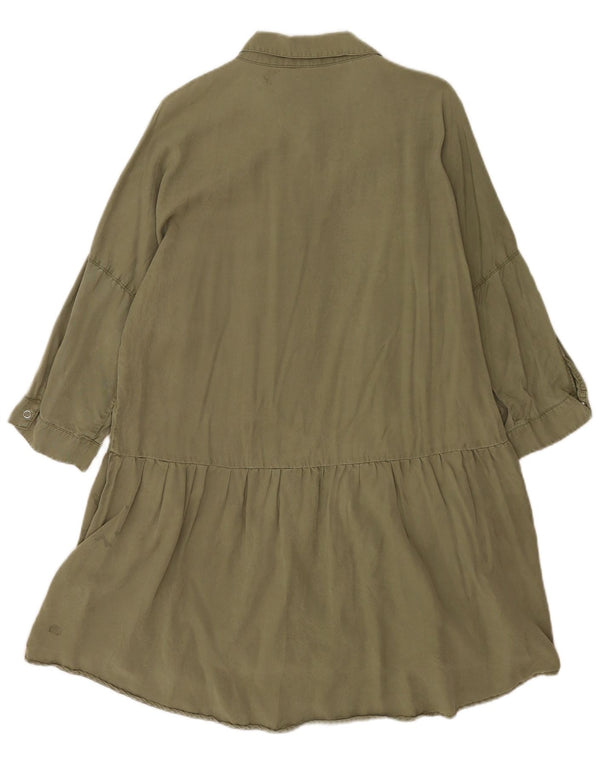 Zara ženska košulja s šišmiš krilcima 3/4 rukava UK 18 XL Kaki