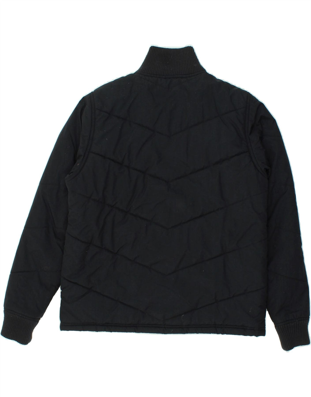 REEBOK Womens Padded Jacket UK 12 Medium  Black Polyester Vintage Reebok and Second-Hand Reebok from Messina Hembry 