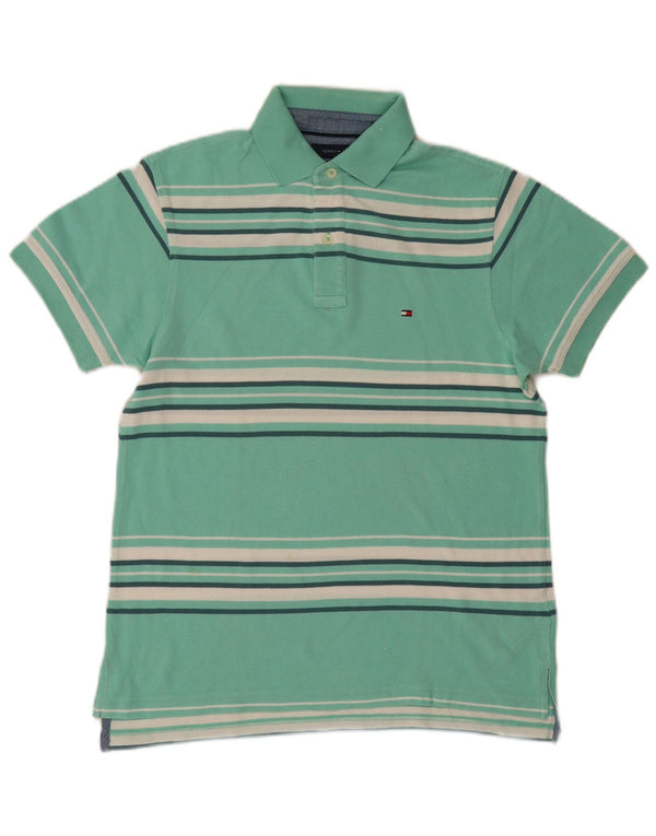 Tommy Hilfiger muška polo majica XS tirkizno prugasti pamuk