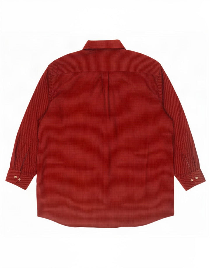 Walbusch muška košulja 2XL crveni gingham pamuk