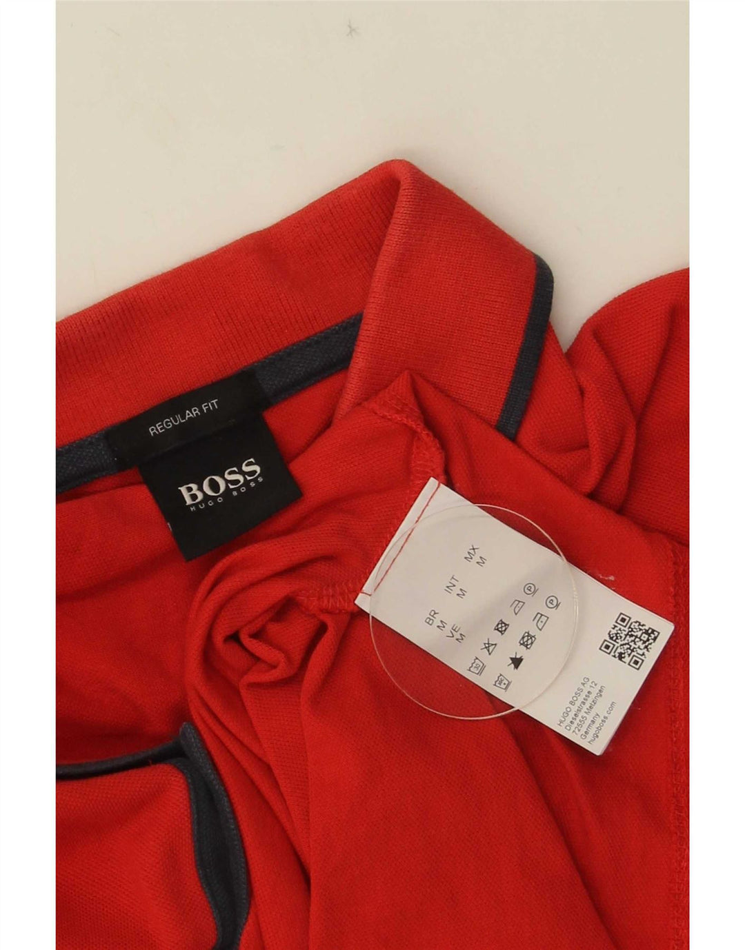 Hugo Boss muška polo majica standardnog kroja srednje crvene pamučne boje