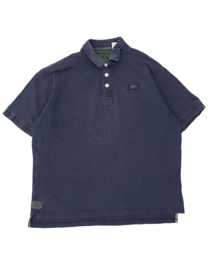 Orvis muška polo majica velika tamnoplava pamuk