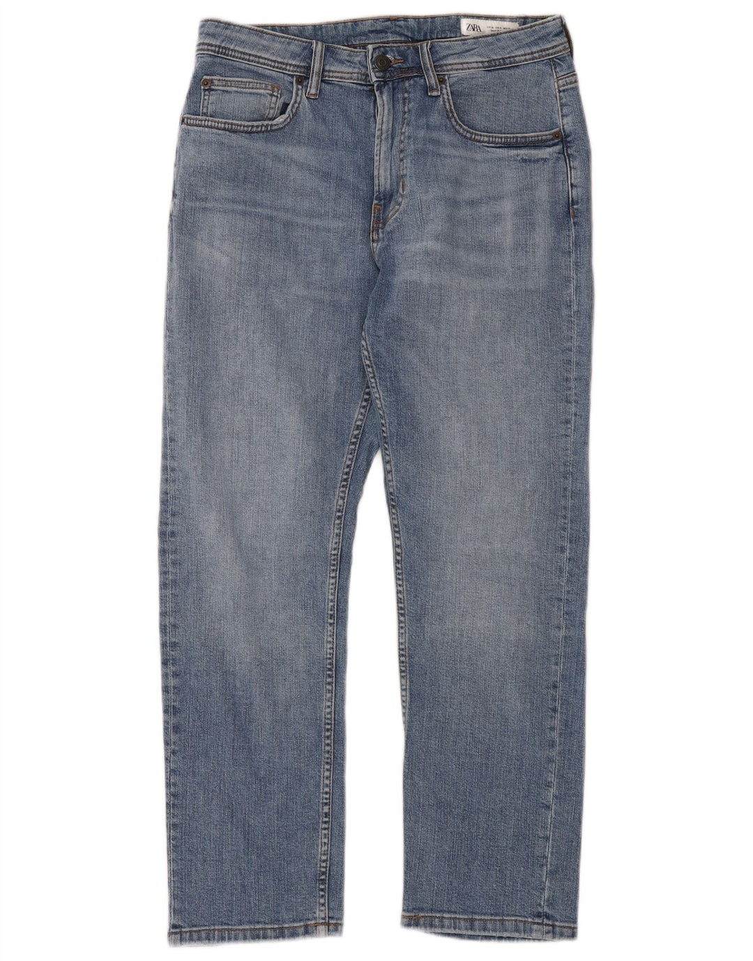 ZARA Womens Straight Jeans EU 38 Small W28 L29 Blue
