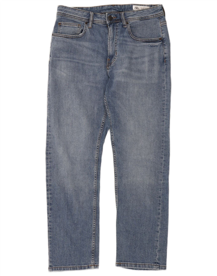 ZARA Womens Straight Jeans EU 38 Small W28 L29 Blue