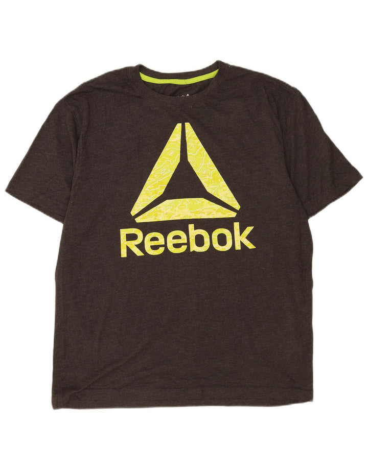 Reebok muška majica s grafičkim motivima, veliki sivi pamuk