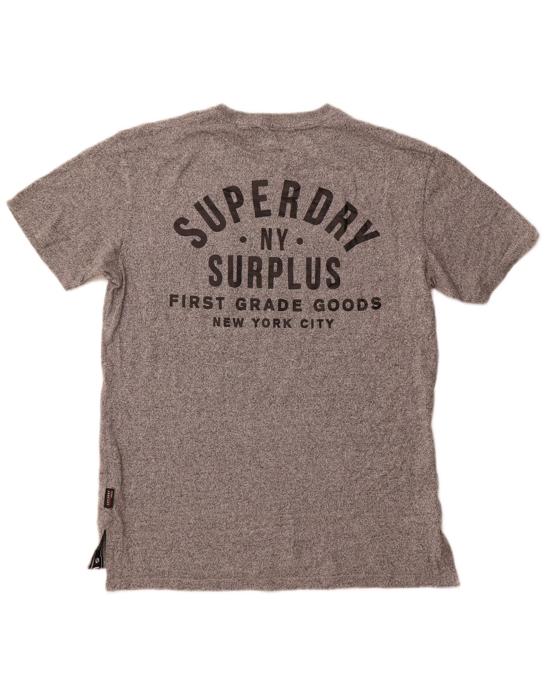 Superdry muška grafička majica kratkih rukava, srednje sivi flekasti pamuk