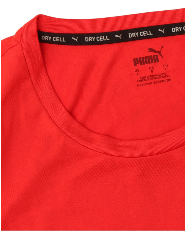 Puma muška majica kratkih rukava veliki crveni poliester