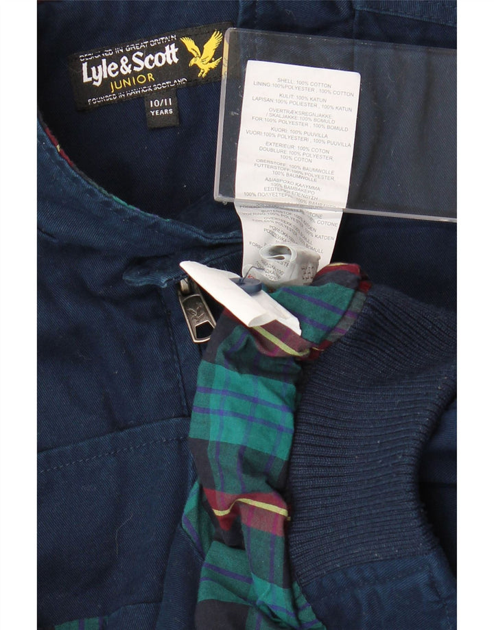 Lyle & Scott Bomber jakna za dječake 10-11 godina tamnoplavi pamuk
