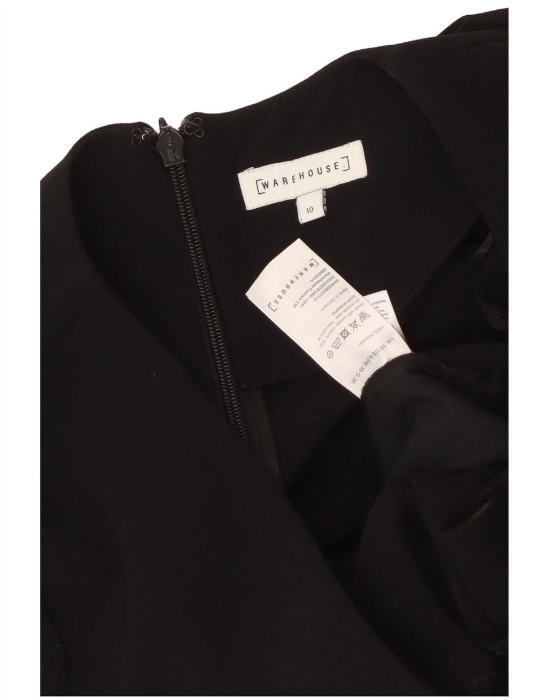 WAREHOUSE Ženski kombinezon UK 10 Mali crni poliester