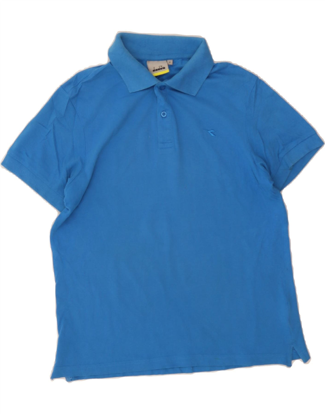 DIADORA Mens Polo Shirt Small Blue Cotton Vintage Diadora and Second-Hand Diadora from Messina Hembry 