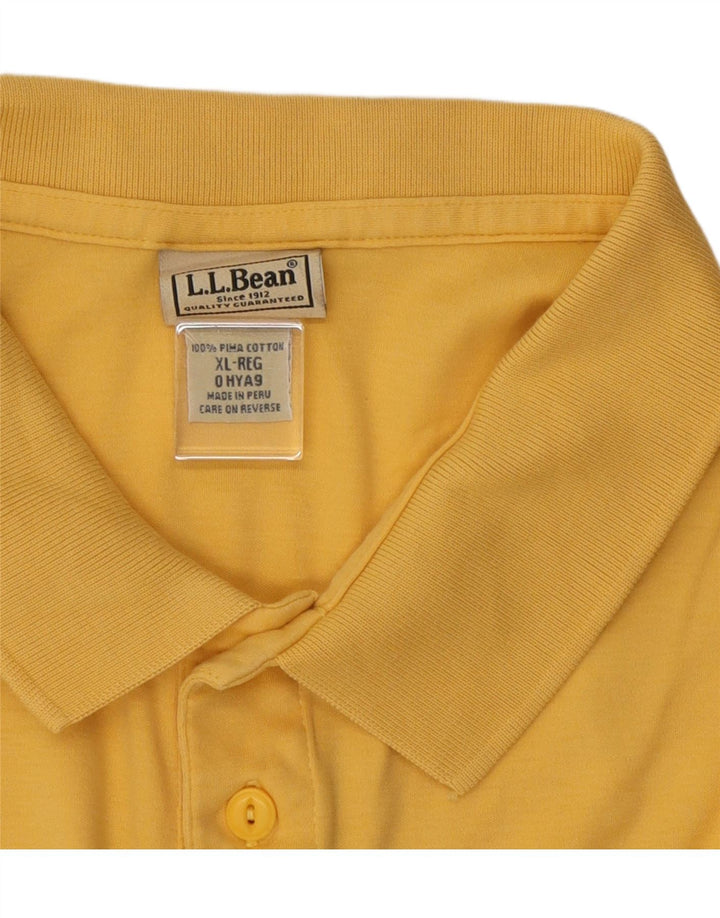 L.L.BEAN muška polo majica XL žuti pamuk