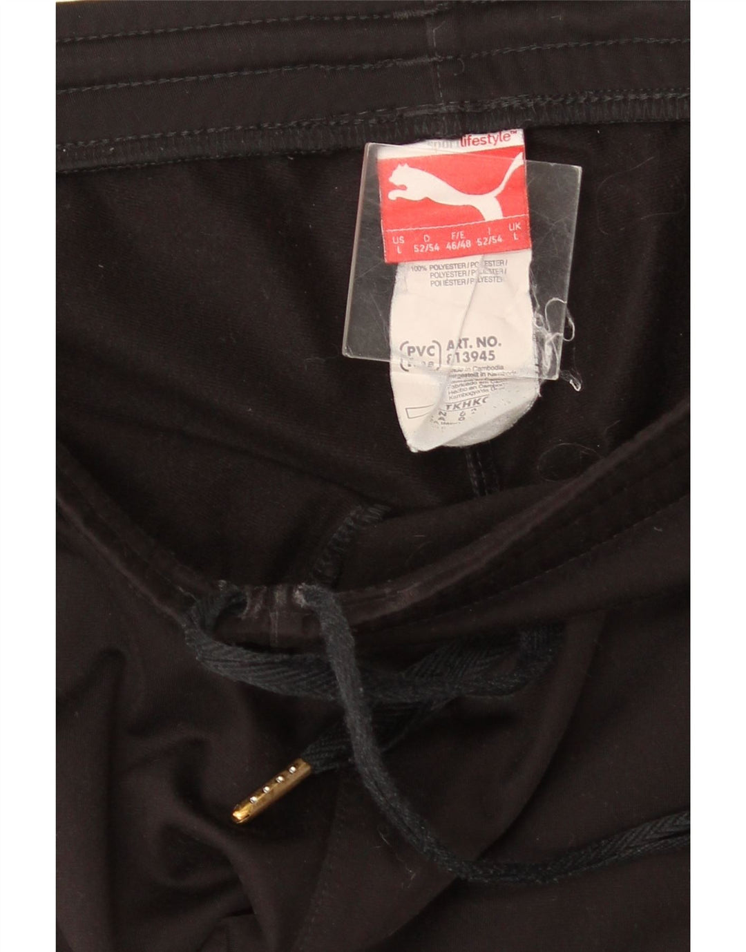 Puma muške hlače od trenirke Large Black Colourblock Poliester
