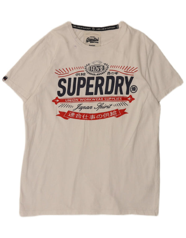 Superdry muška majica kratkih rukava s grafičkim motivima, 2XL bijeli pamuk