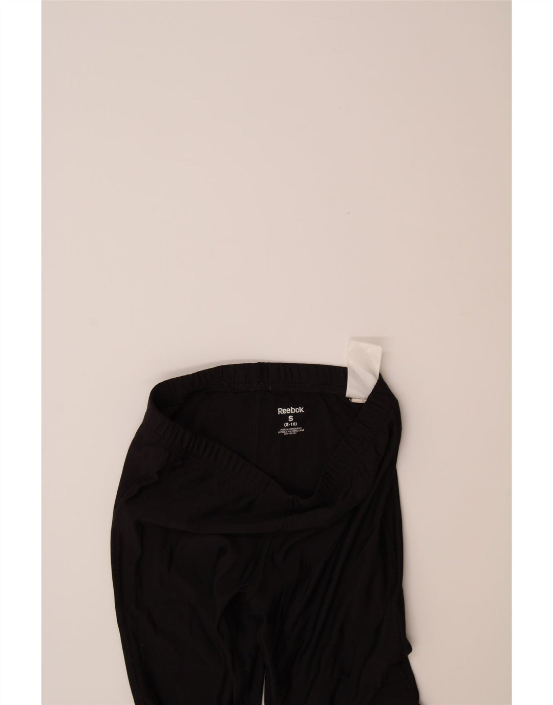 REEBOK Girls Leggings 8-9 Years Small Black Polyester Vintage Reebok and Second-Hand Reebok from Messina Hembry 