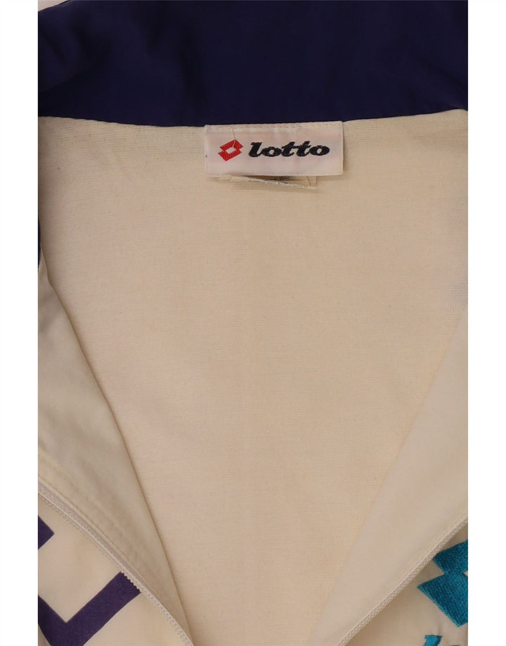 Lotto muška grafička gornja jakna trenirke Large Off White Geometric Retro