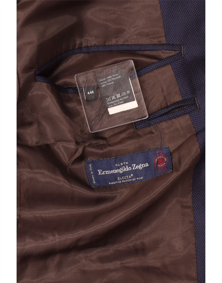 ERMENEGILDO ZEGNA Muški sako sa 2 gumba UK 44 2XL Mornarsko plava vuna