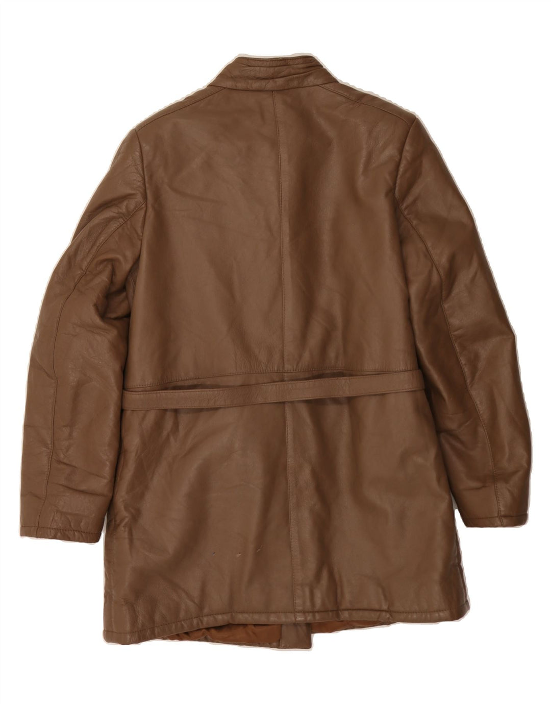 VINTAGE Womens Leather Jacket IT 44 Medium Brown Leather Vintage Vintage and Second-Hand Vintage from Messina Hembry 