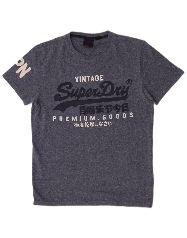 Superdry muška grafička majica kratkih rukava srednje sivi pamuk
