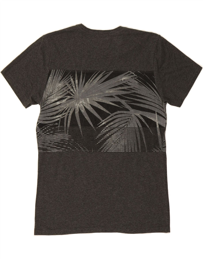 BILLABONG Mens Graphic T-Shirt Top Medium Grey Pinstripe Cotton Vintage Billabong and Second-Hand Billabong from Messina Hembry 
