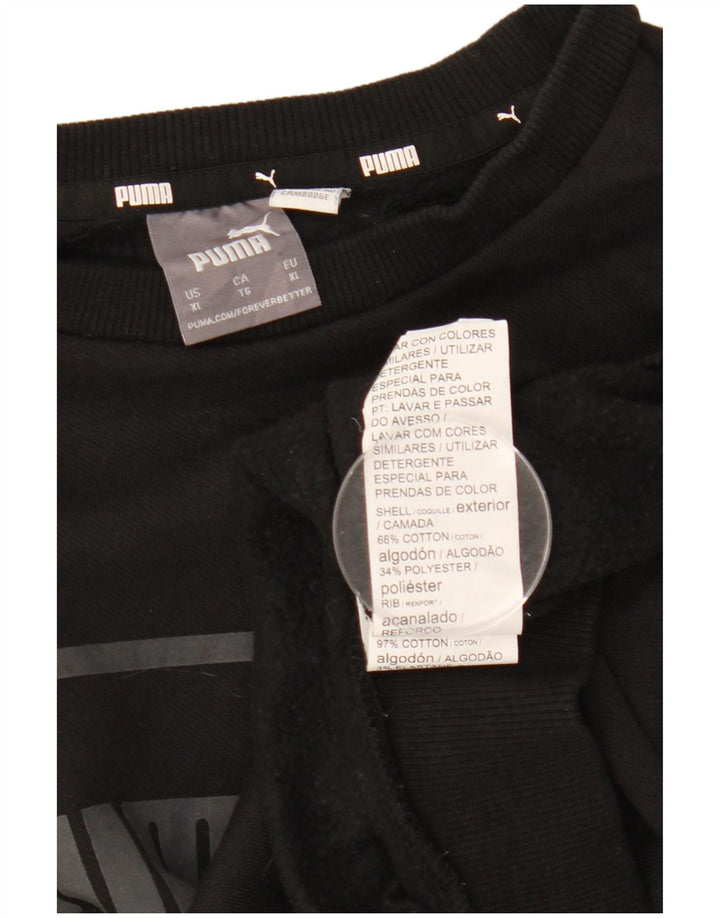 Puma muška majica s motivima XL crni pamuk
