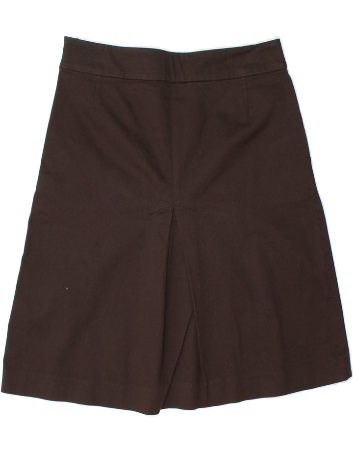 ZARA Womens A-Line Skirt Small W30 Grey Cotton Vintage Zara and Second-Hand Zara from Messina Hembry 