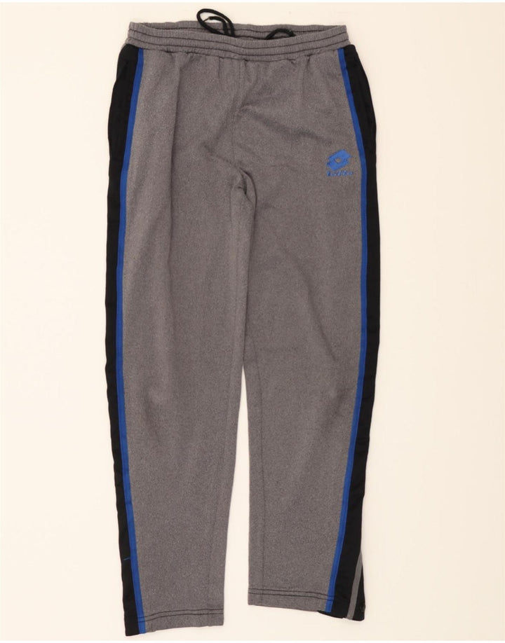 LOTTO Mens Tracksuit Trousers Medium Grey Colourblock Polyester Vintage Lotto and Second-Hand Lotto from Messina Hembry 