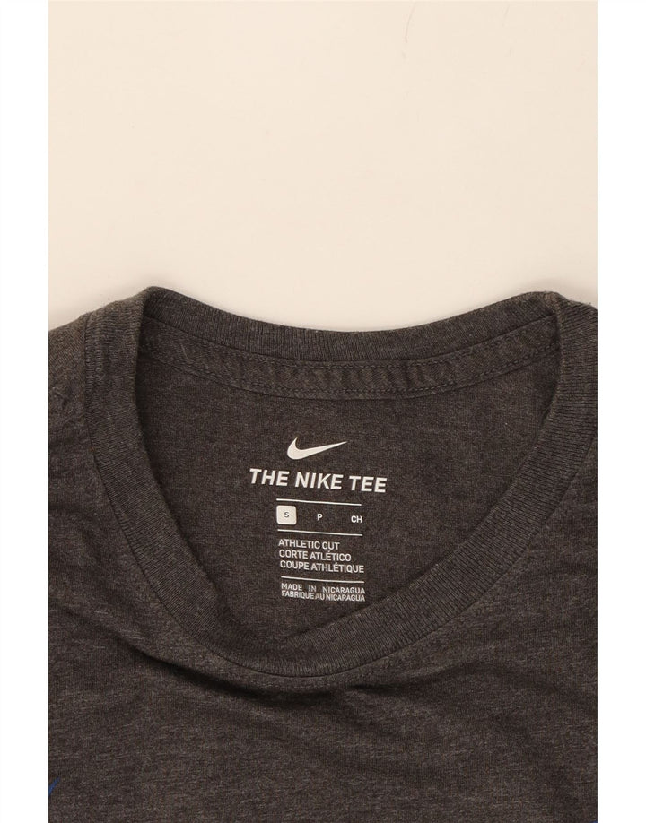 NIKE Mens Athletic Cut Graphic T-Shirt Top Small Grey Vintage Nike and Second-Hand Nike from Messina Hembry 
