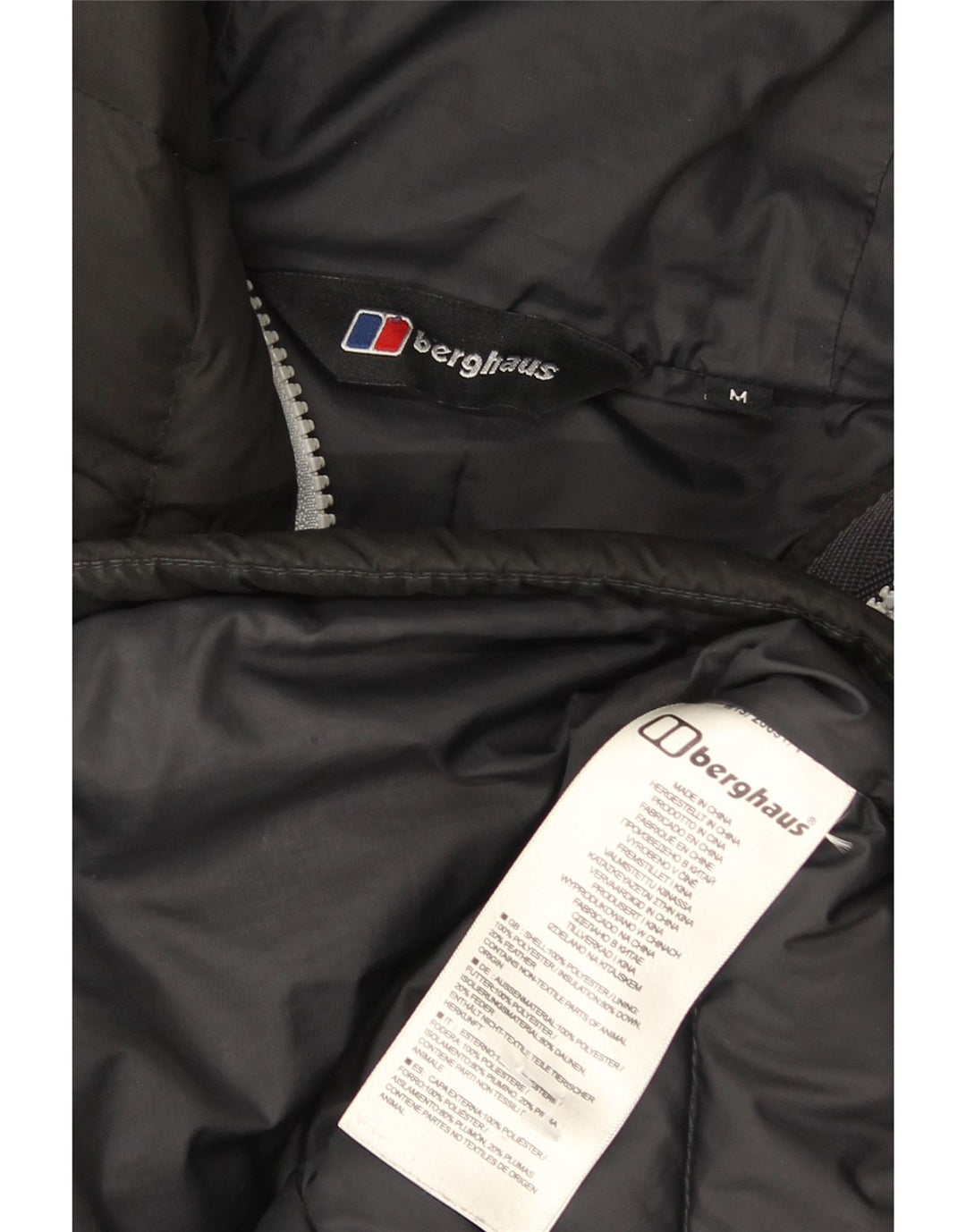 Berghaus muška podstavljena jakna s kapuljačom UK 38 srednji crni poliester
