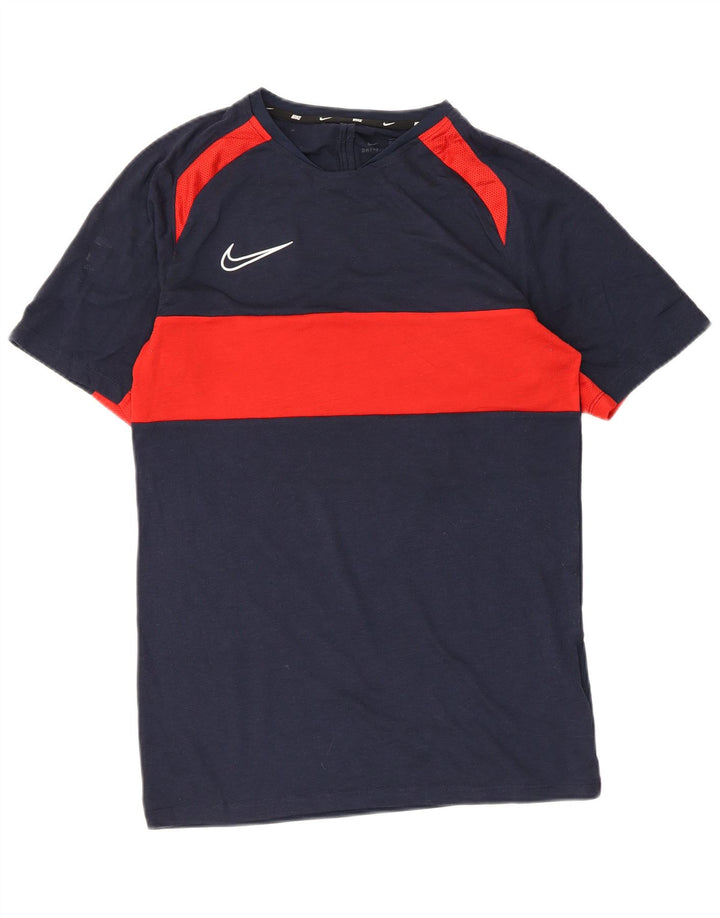 Nike Dri Fit majica kratkih rukava mala mornarsko plava poliesterska boja