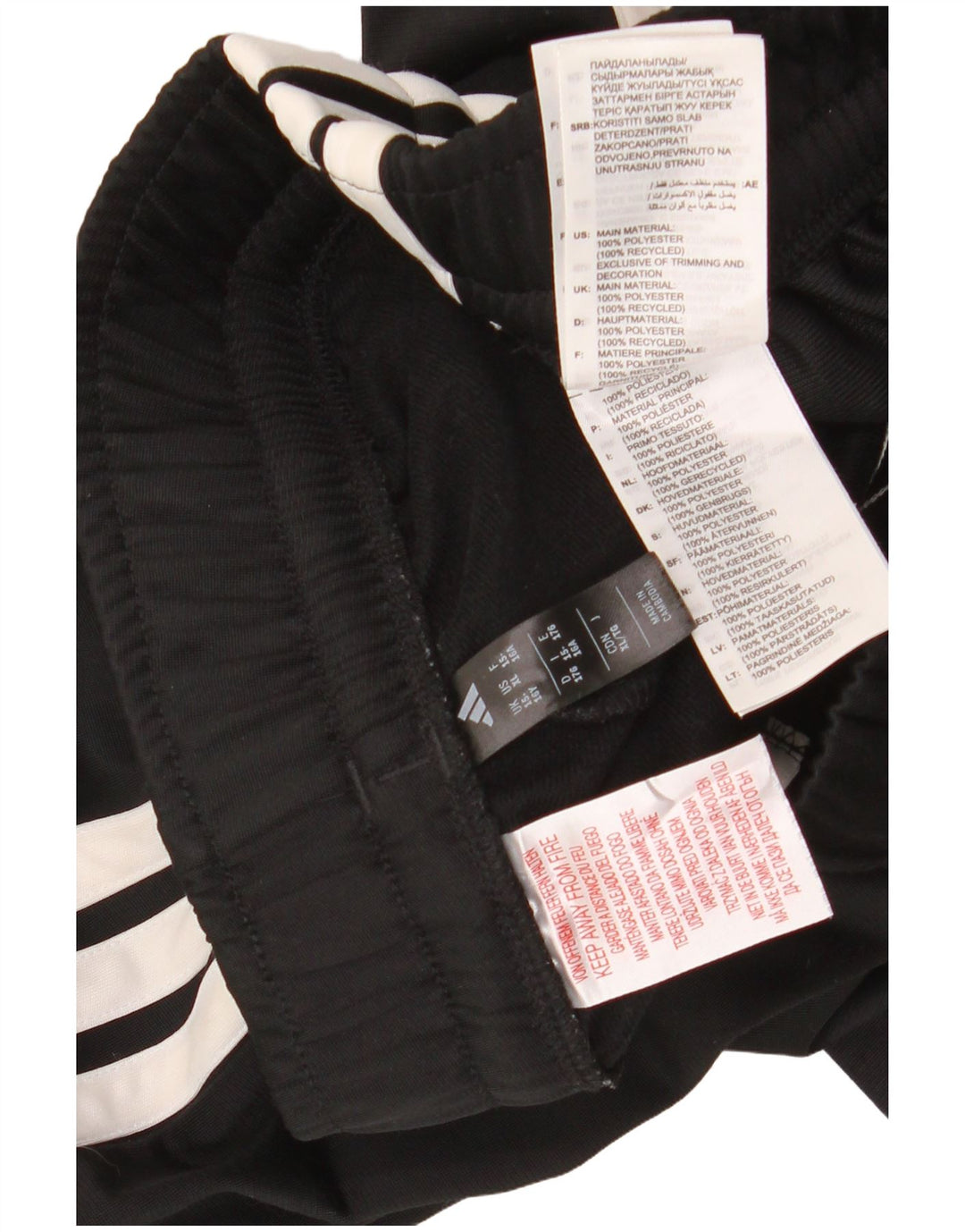 ADIDAS Climacool trenirke za dječake 15-16 godina crne poliesterske hlače