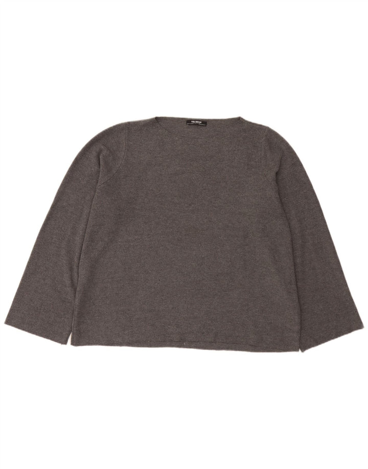 Prevelika ženska majica Zara dugih rukava UK 14 srednje siva