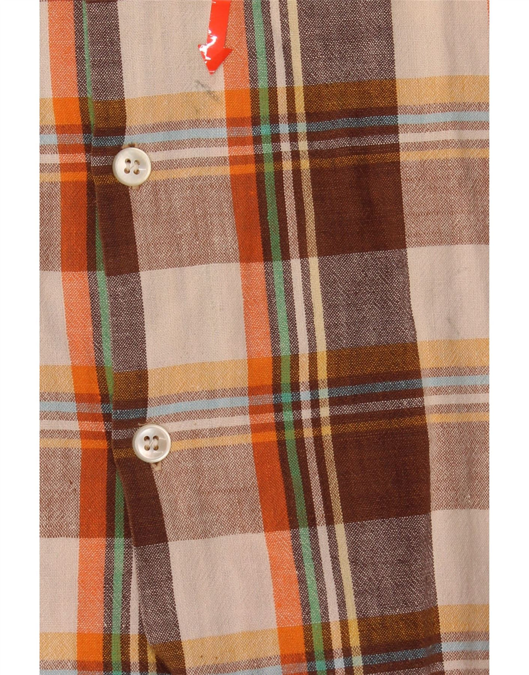 VINTAGE Mens Flannel Shirt Medium Brown Check Vintage Vintage and Second-Hand Vintage from Messina Hembry 