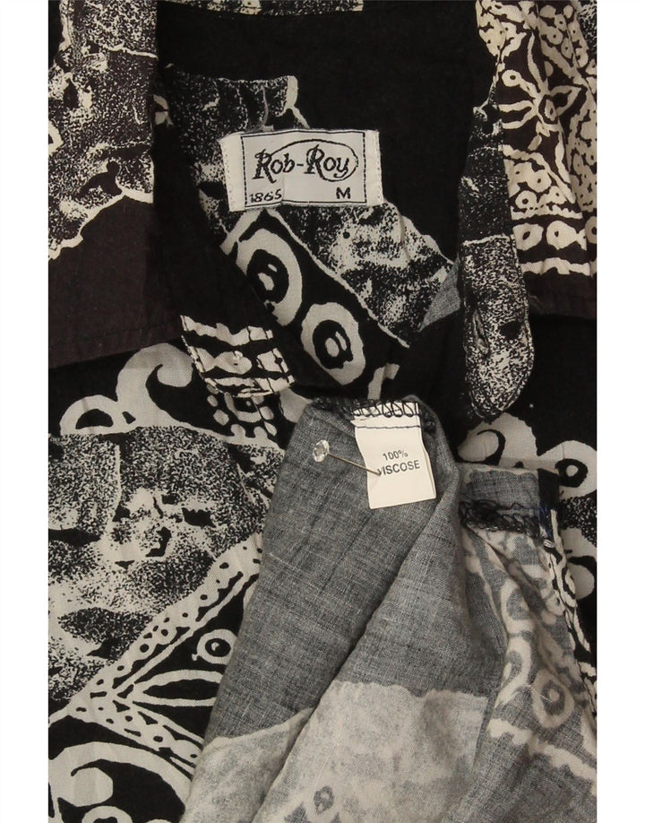 Rob Roy muška košulja kratkih rukava srednje crna patchwork viskoza