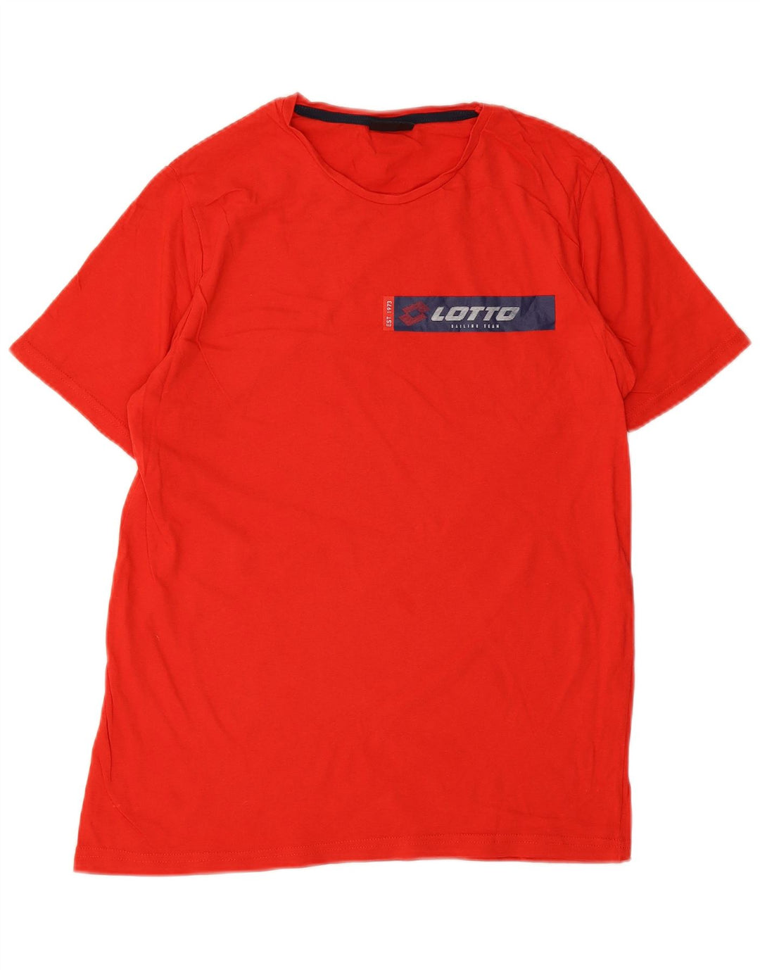 LOTTO Mens Graphic T-Shirt Top Medium Red Cotton