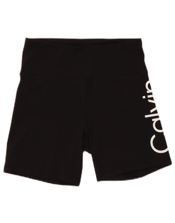 Calvin Klein Ženske kratke sportske hlače s grafičkim motivima UK 12 Srednji crni poliester