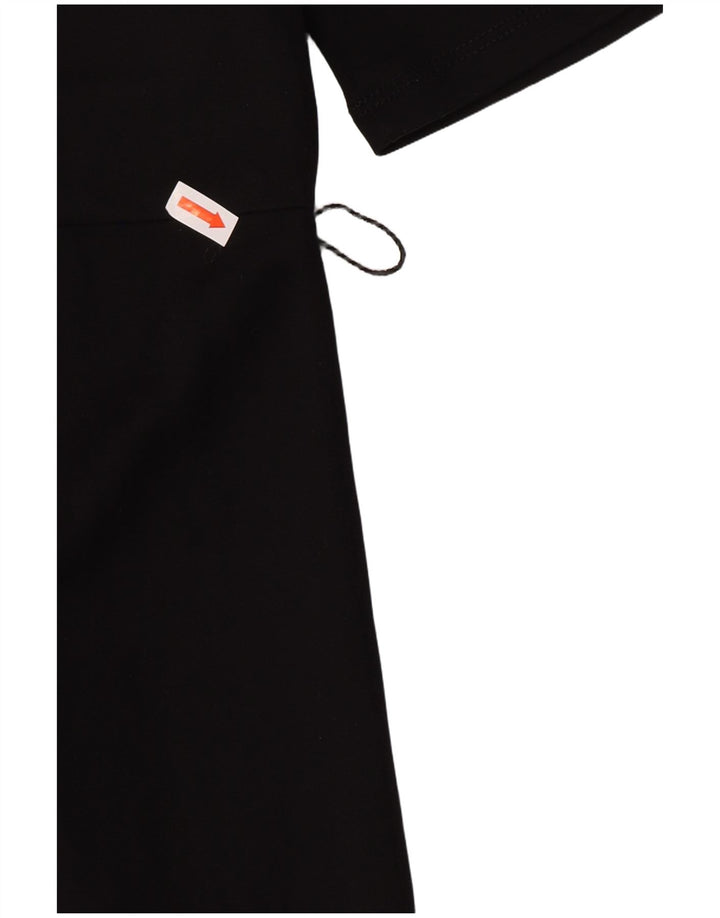 Zara ženska duga haljina UK 10 Mala crna viskoza