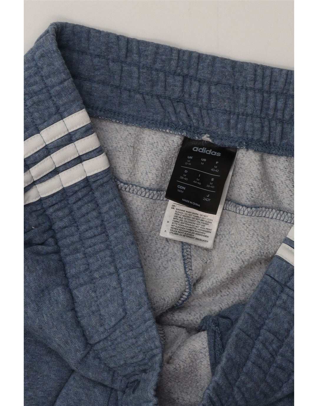 ADIDAS Ženska trenirka Hlače Joggers UK 12/14 Srednje plavi pamuk