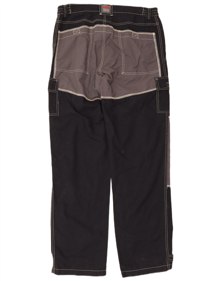 Slam muške kargo hlače IT 50 Large W36 L34 crni pamuk u boji