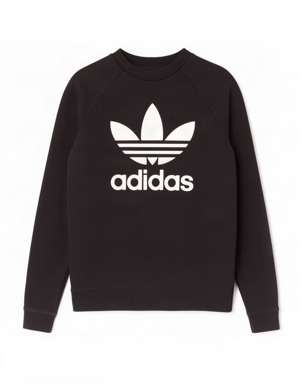 Adidas ženski džemper s grafičkim motivima UK 10 mali crni pamuk
