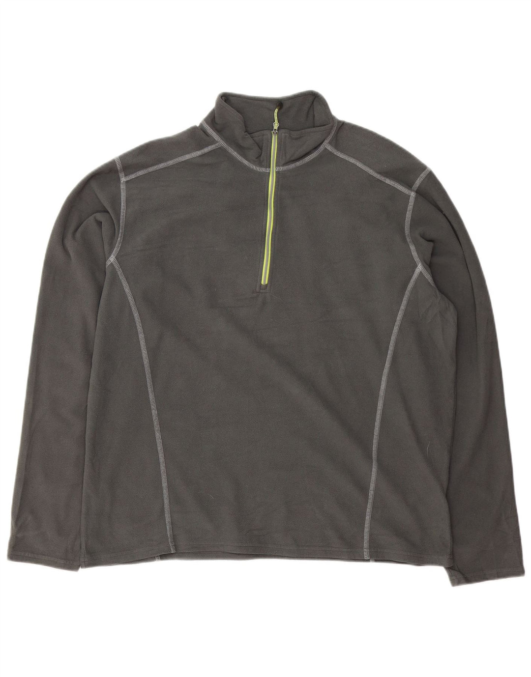 Eddie Bauer muški džemper od flisa s patentnim izrezom XL sivi poliester