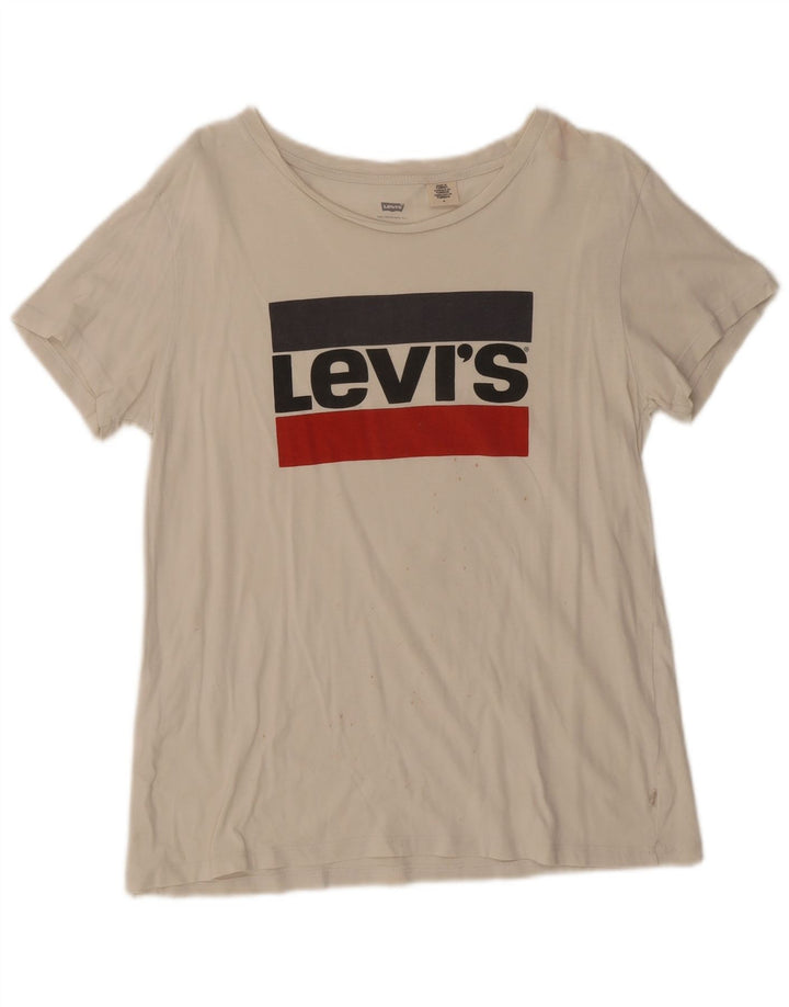 Levi's ženska majica kratkih rukava s grafičkim motivima UK 14 srednje bijela