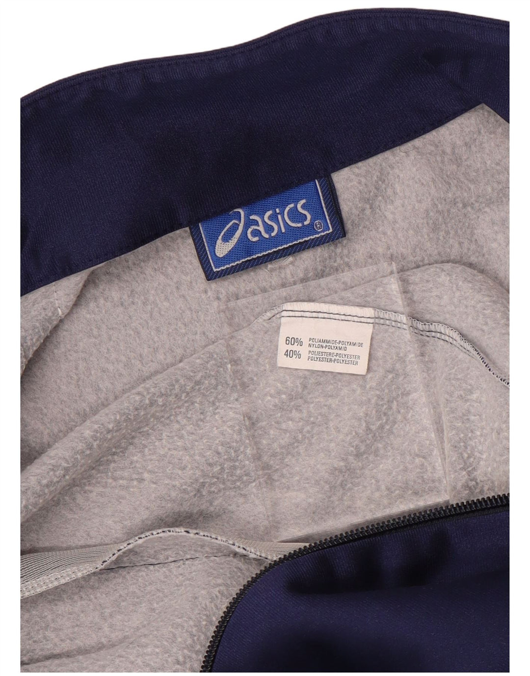 Asics ženska trenirka s grafičkim motivima Srednja jakna od tamnoplavog poliamida