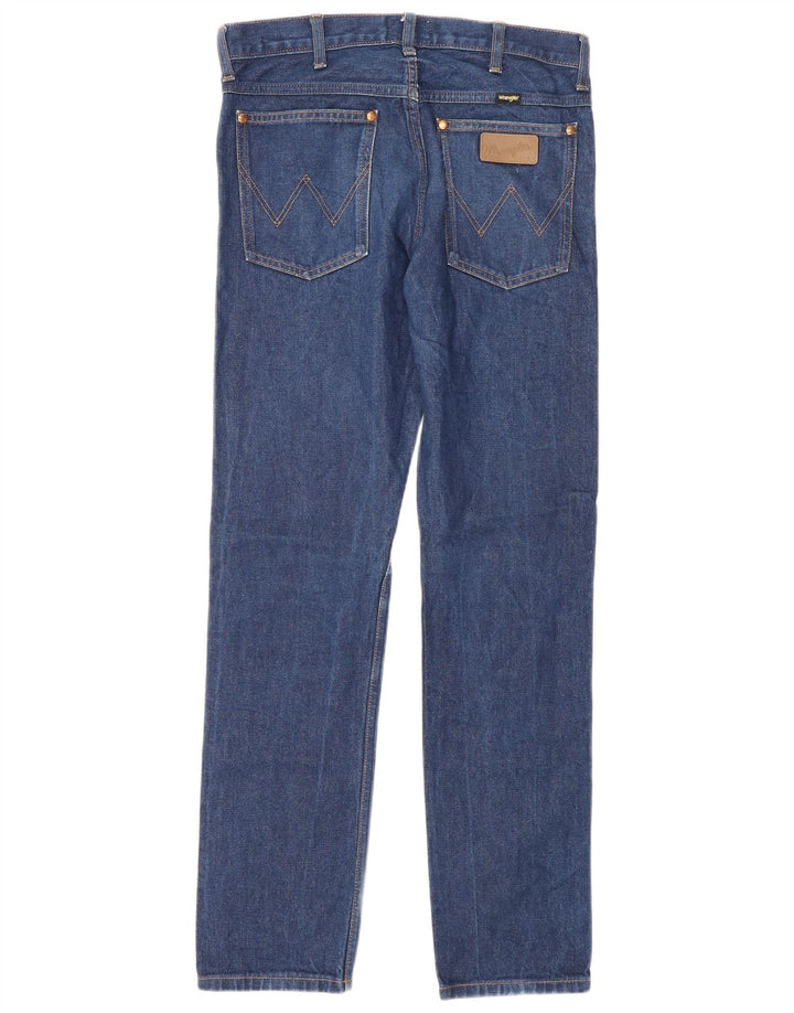 Wrangler Muške uske traperice W30 L32 Plavi pamuk