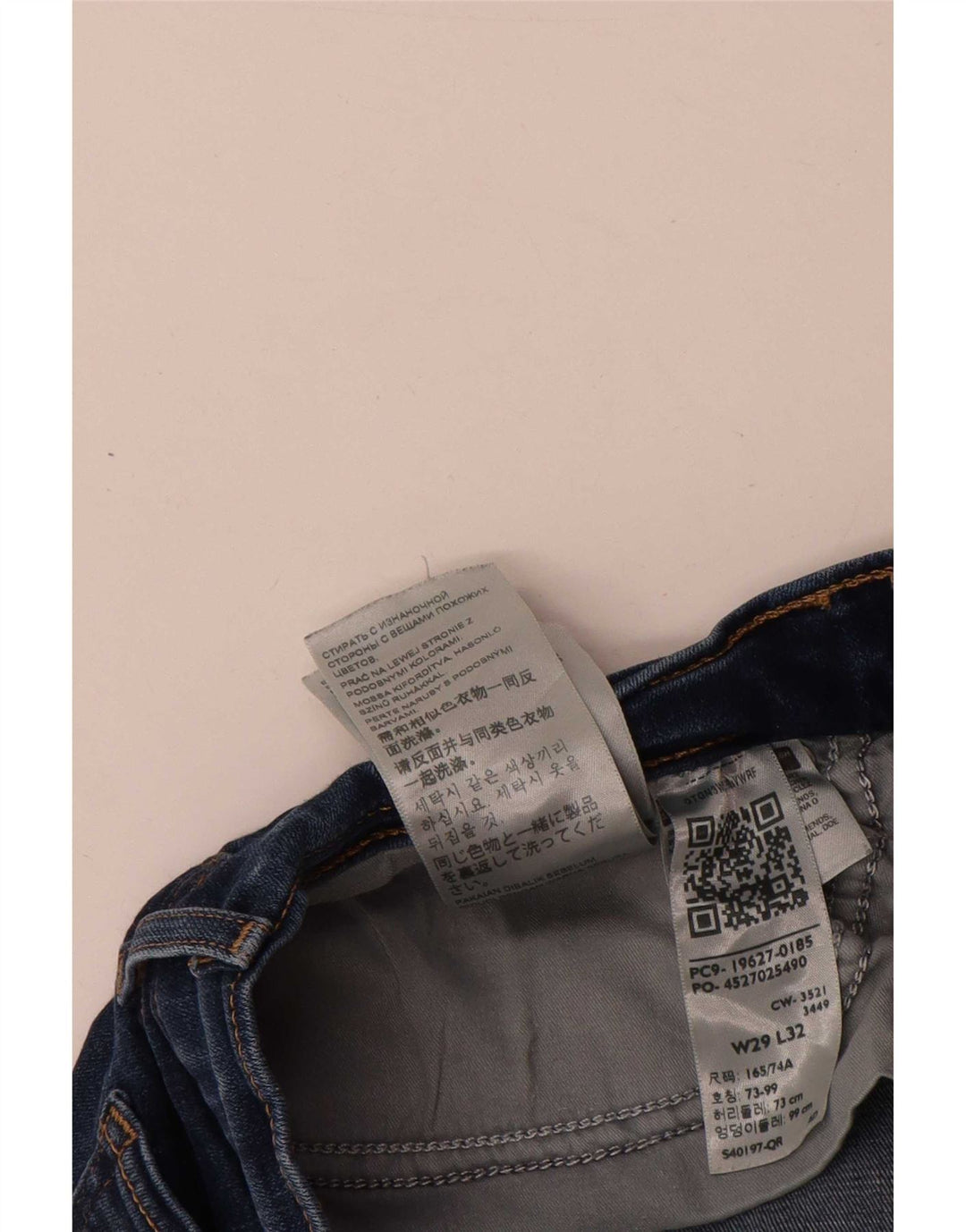 Levi's ženske 312 uske traperice W29 L32 tamnoplavi pamuk