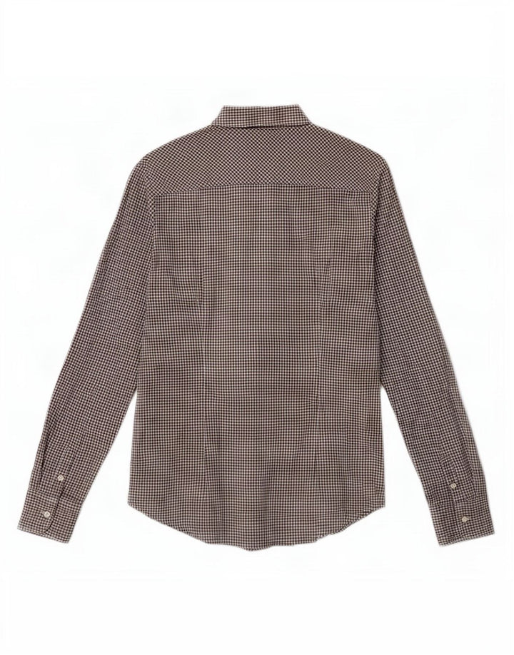 Tommy Hilfiger ženska rastezljiva košulja US 10 Large Black Gingham pamuk