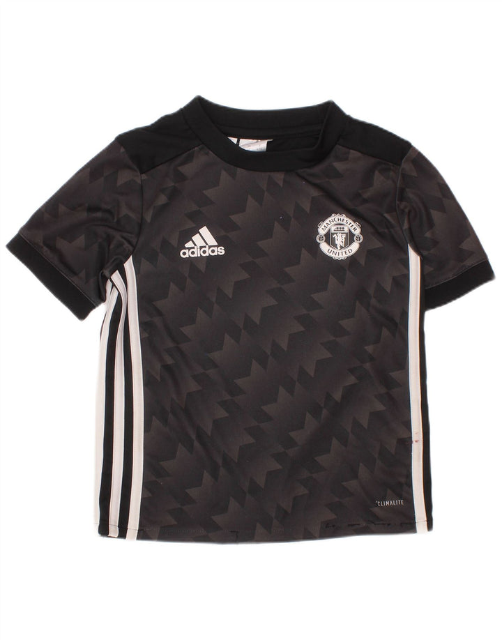 Majica kratkih rukava ADIDAS za dječake Manchester United Graphic T-Shirt 4-5 Years Black