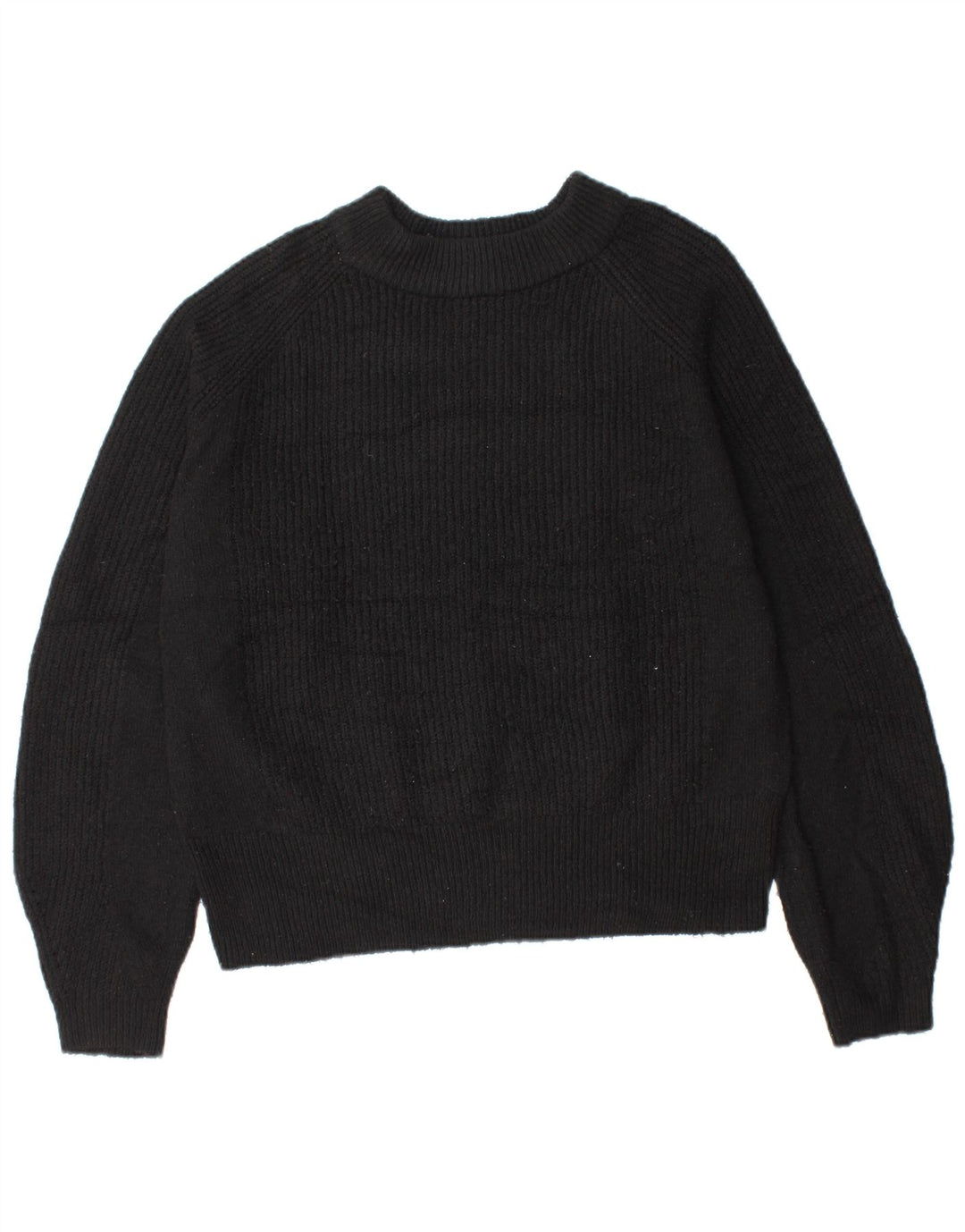 MARKS & SPENCER Womens Crew Neck Jumper Sweater UK 10 Small Black